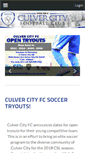 Mobile Screenshot of culvercityfootballclub.com
